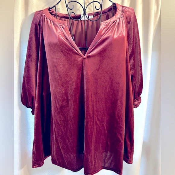 GAP Tops - Gap Velour Women’s Blouse Size L